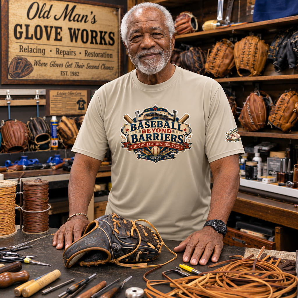Ninth Inning Studio Negro League The Game Men’s Milk-Silk Tee