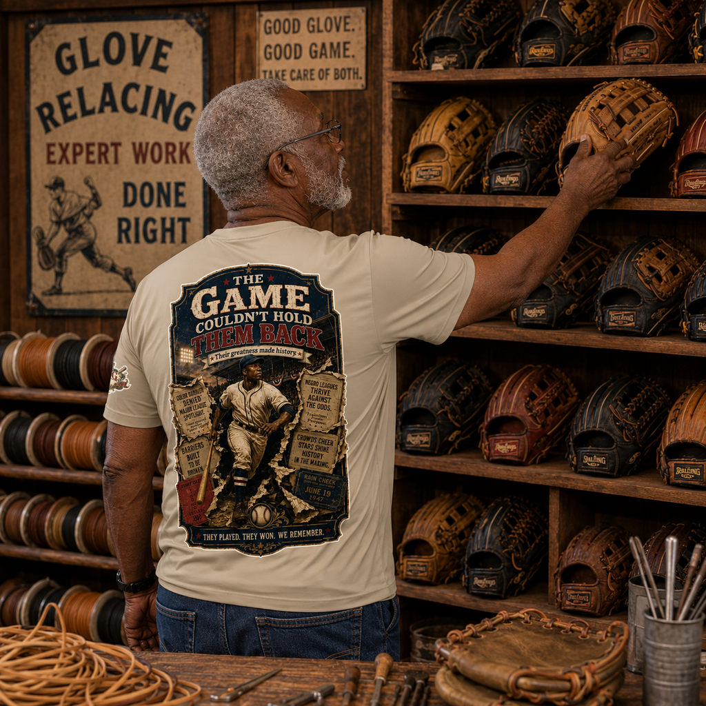 Ninth Inning Studio Negro League The Game Men’s Milk-Silk Tee