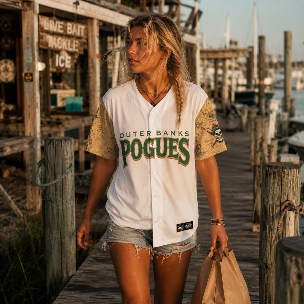 Ninth Inning Studio Outer Banks Pogues Home Baseball Jersey