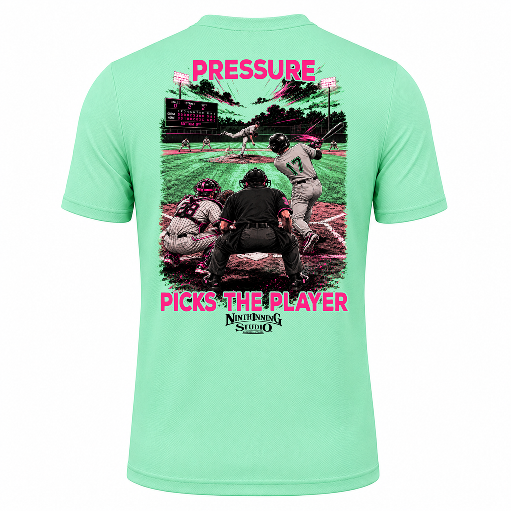 Ninth Inning Studio Pressure Picks the Player Men’s Milk-Silk Stretch Tee