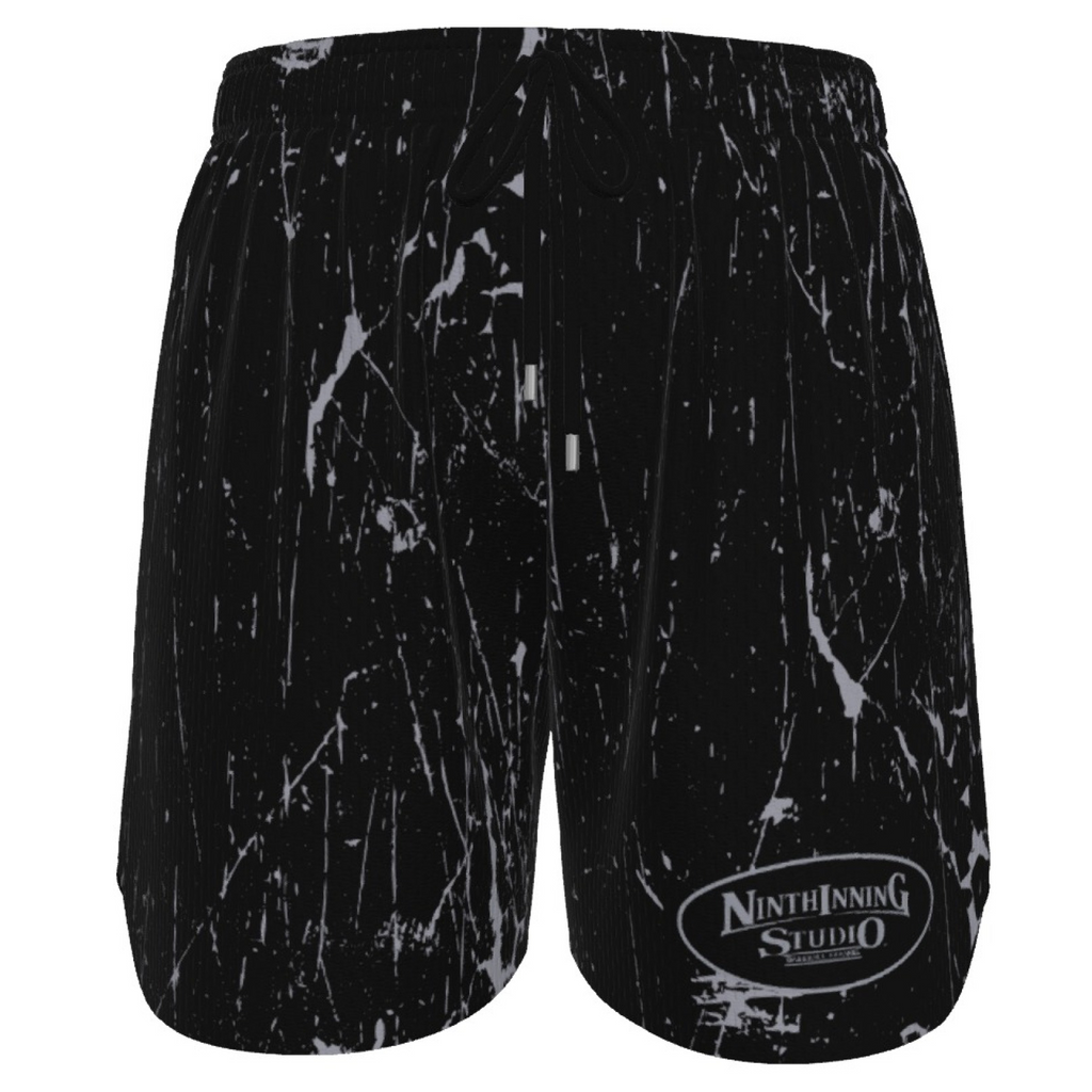Ninth Inning Studio Black Marble Men's Baseball Shorts