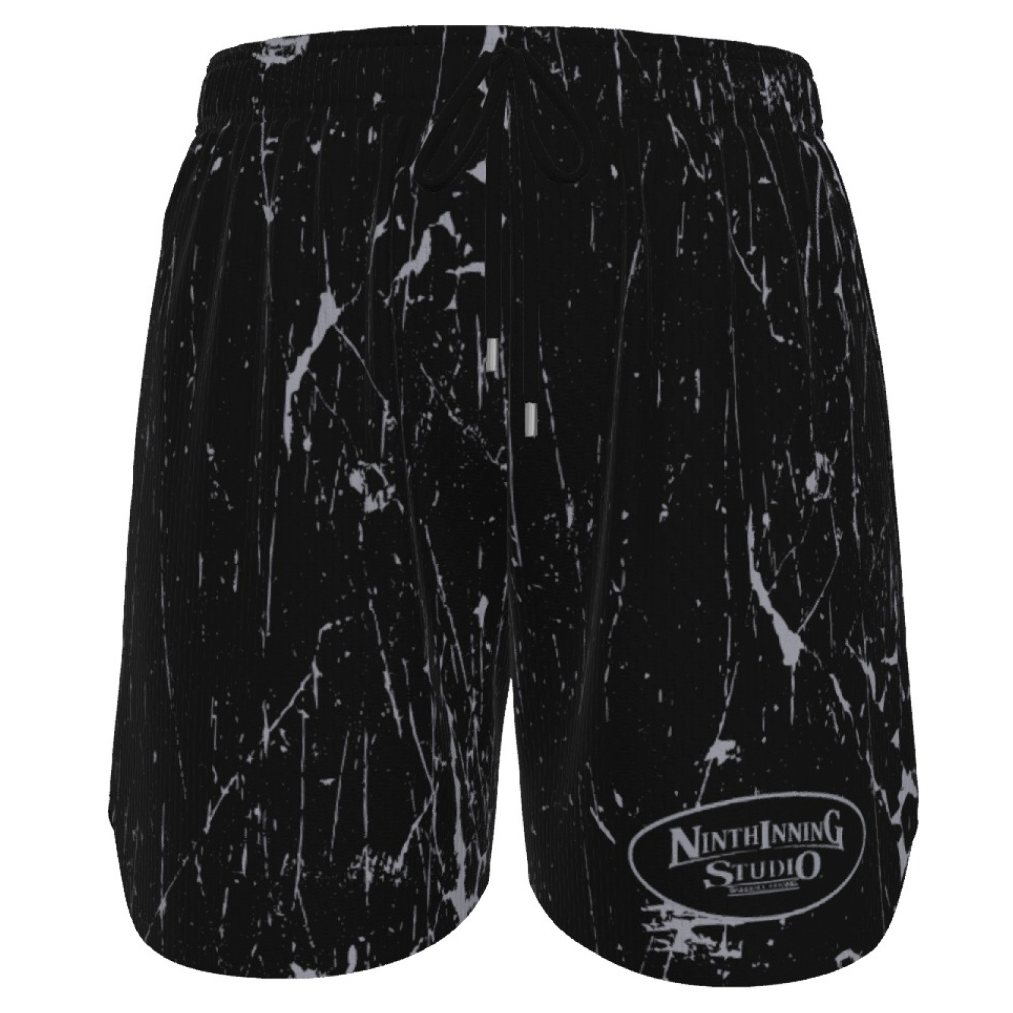 Ninth Inning Studio Black Marble Men's Baseball Shorts
