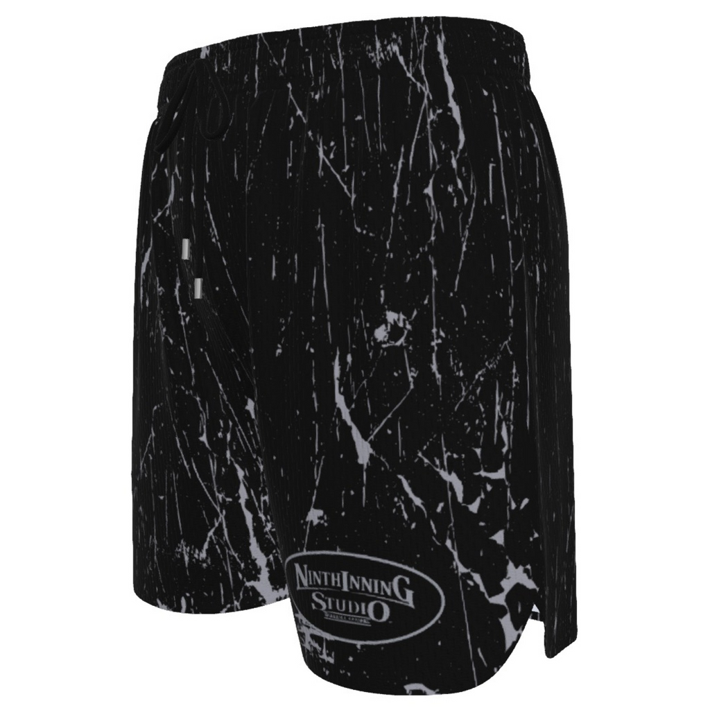 Ninth Inning Studio Black Marble Men's Baseball Shorts