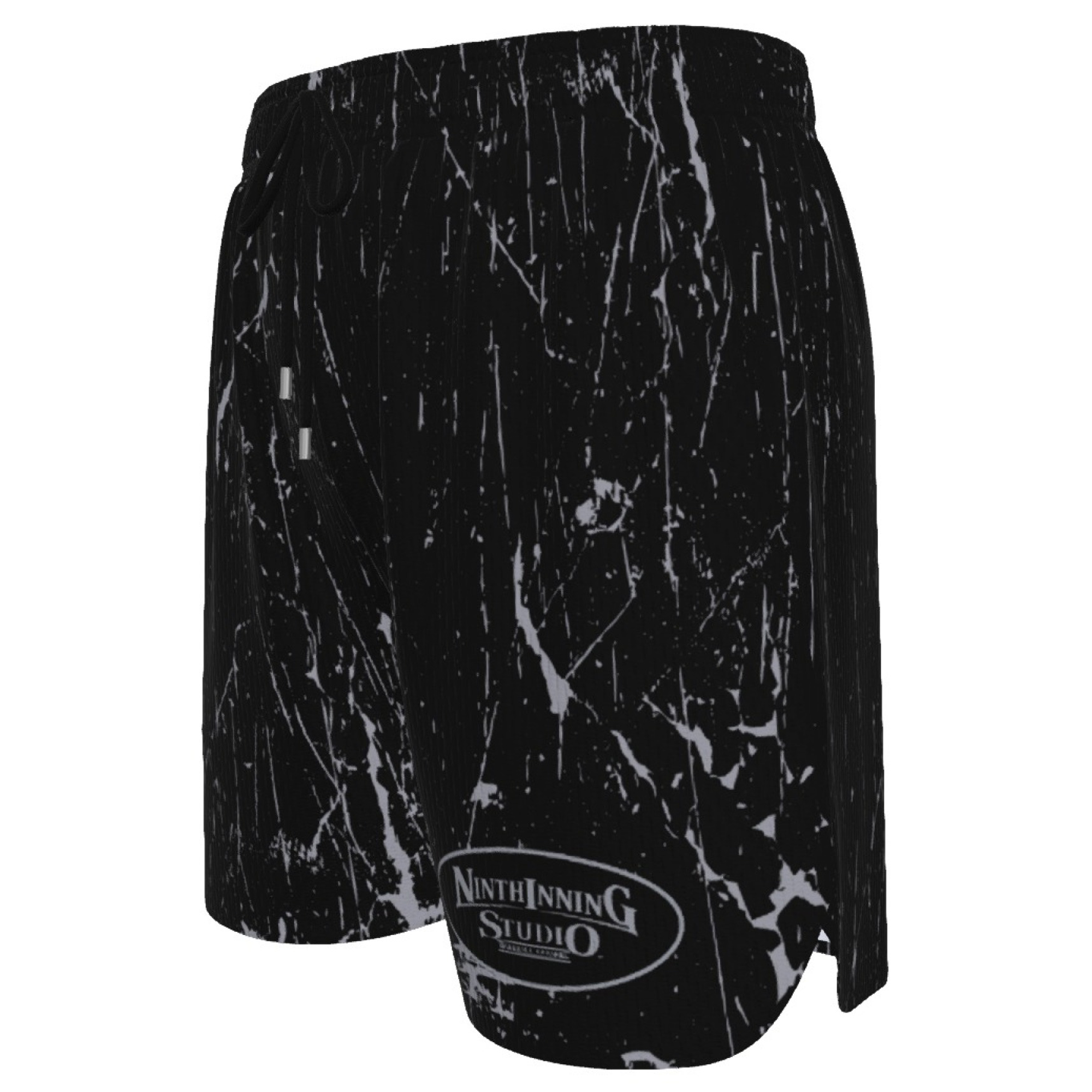 Ninth Inning Studio Black Marble Men's Baseball Shorts