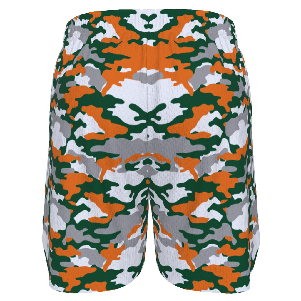 Ninth Inning Studio Green/Orange Camo Men's Baseball Shorts