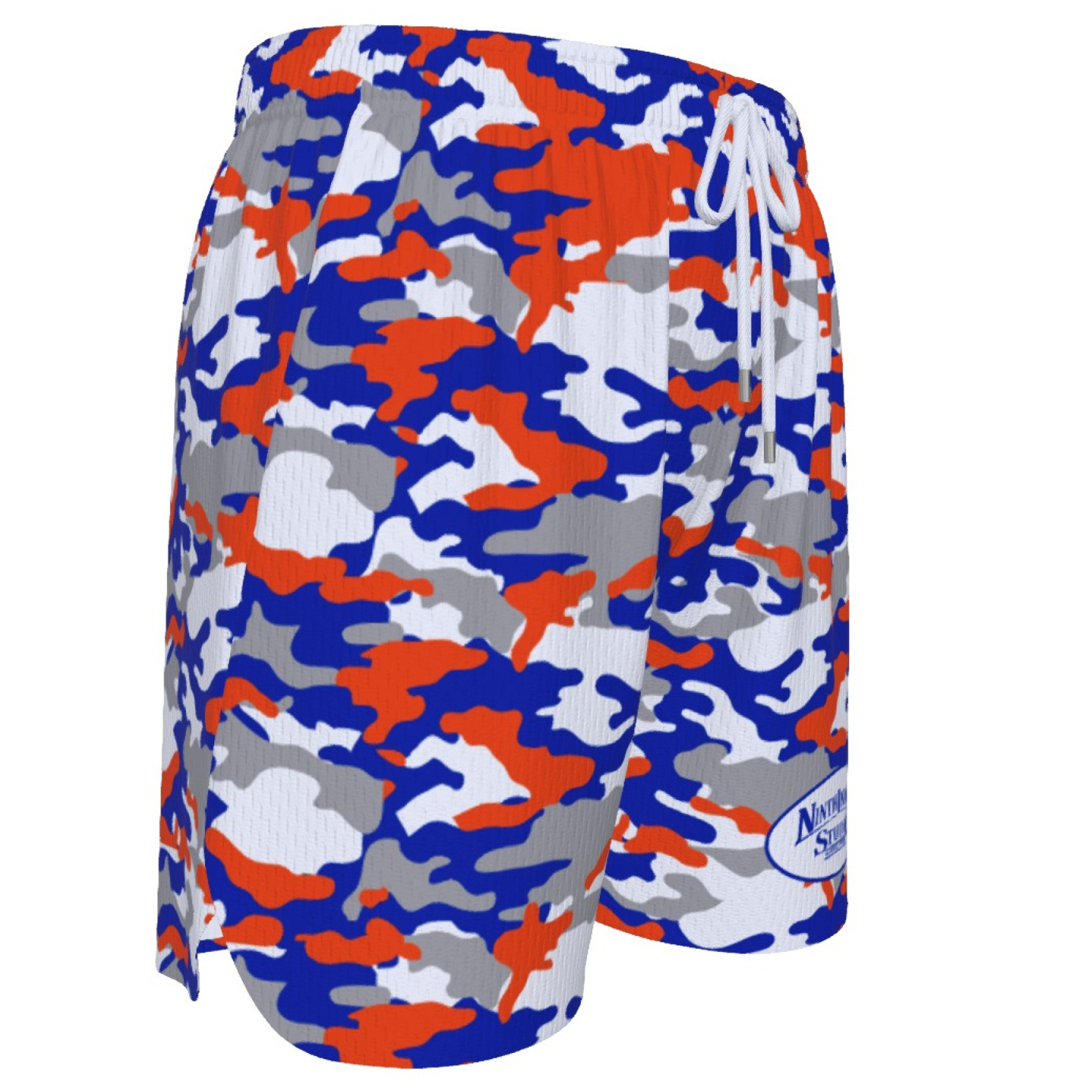 Ninth Inning Studio Blue/Orange Camo Men's Baseball Shorts