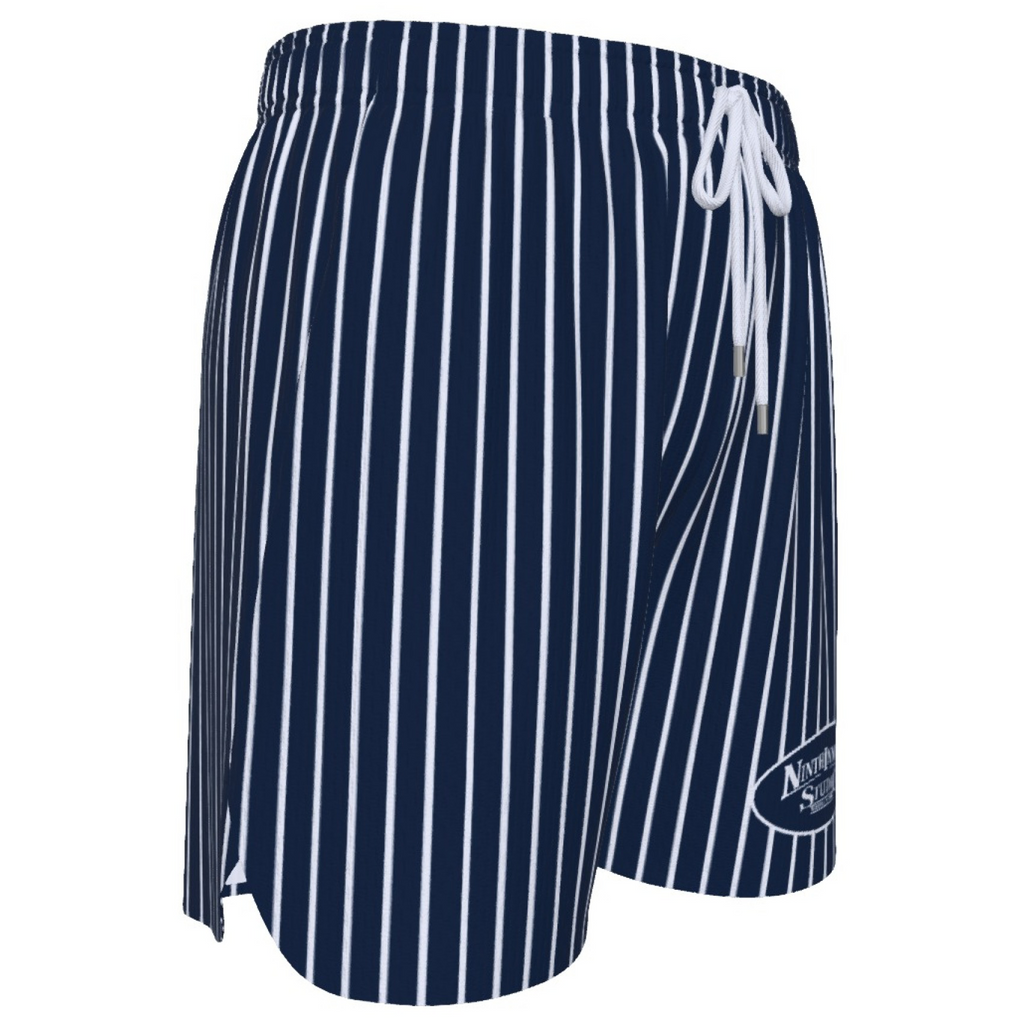 Ninth Inning Studio Navy/White Pinstripes Men's Baseball Shorts