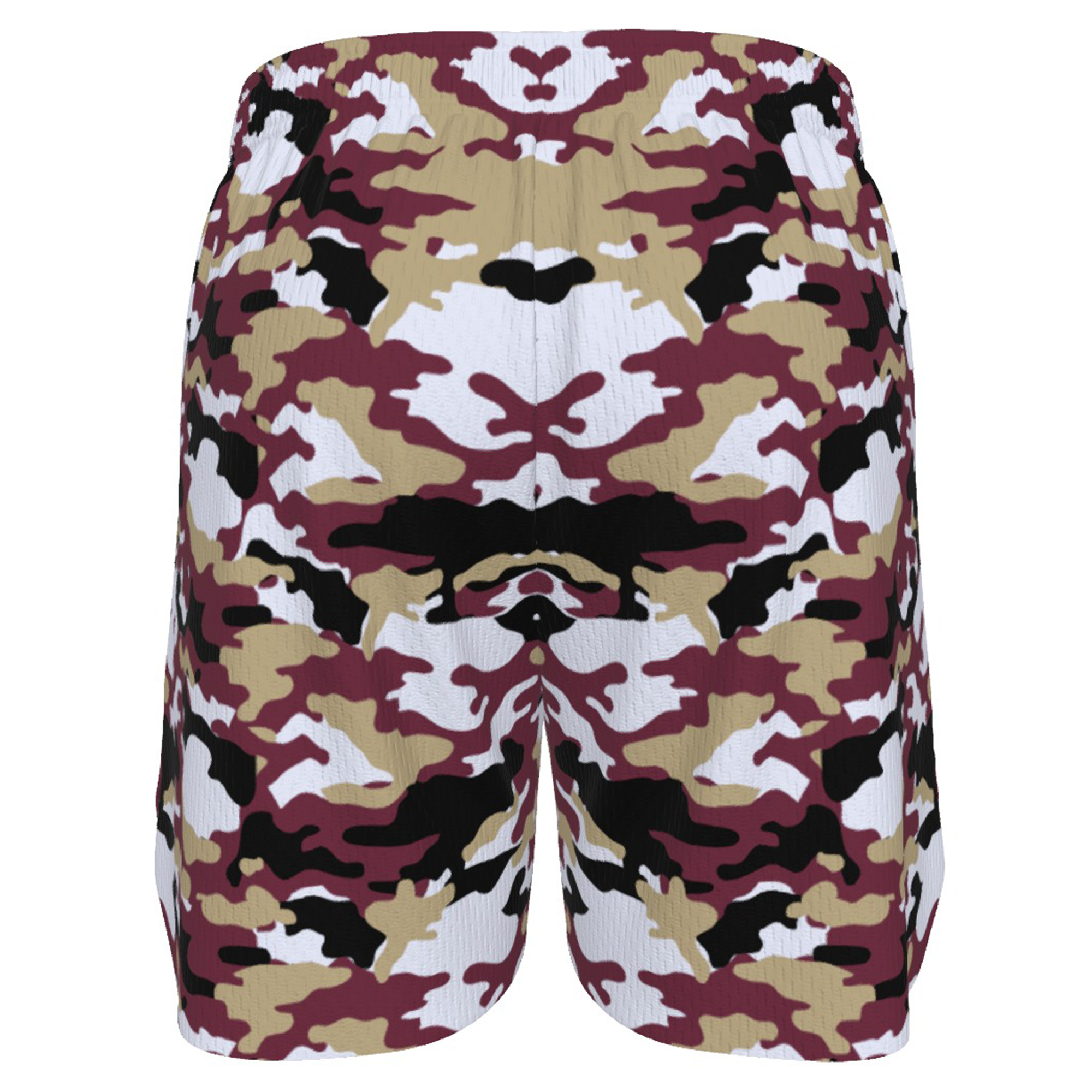 Ninth Inning Studio Garnet/Gold Camo Men's Baseball Shorts
