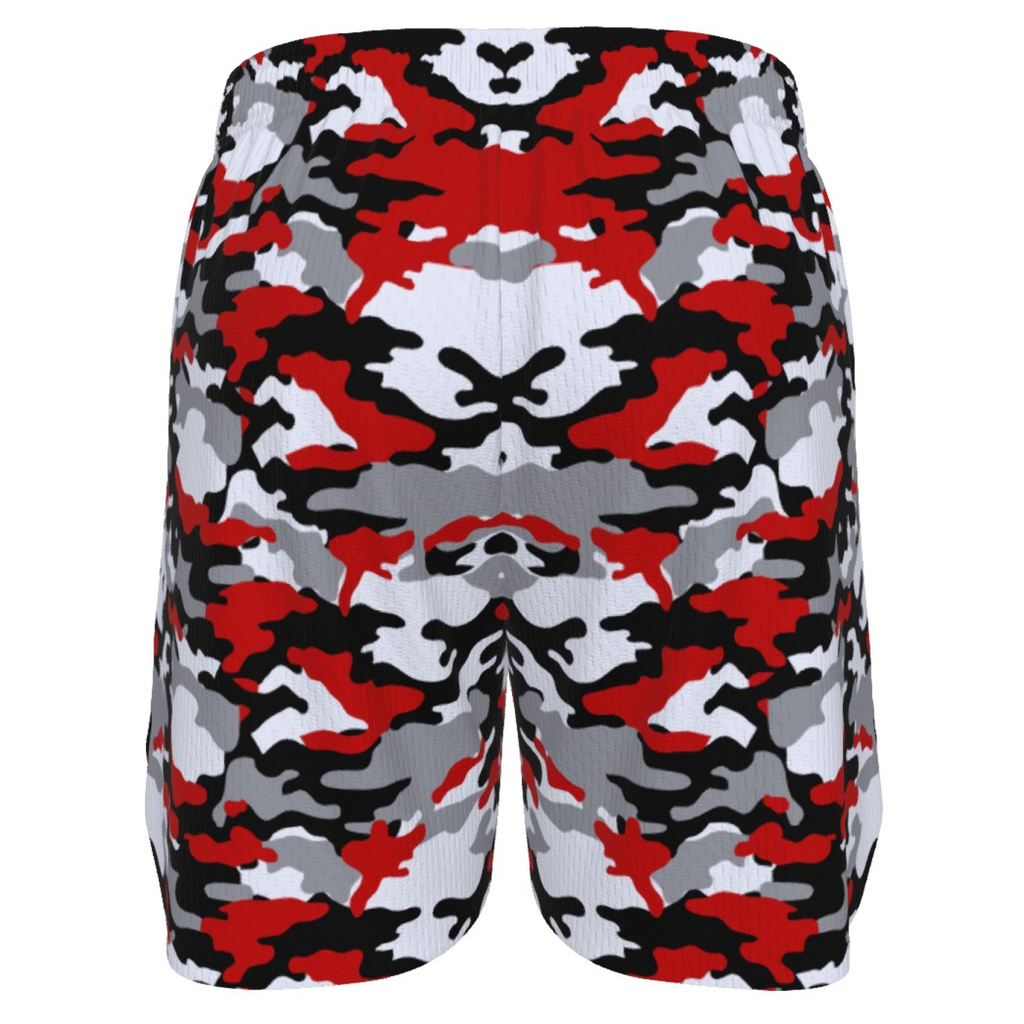 Ninth Inning Studio Red/Black Camo Men's Baseball Shorts