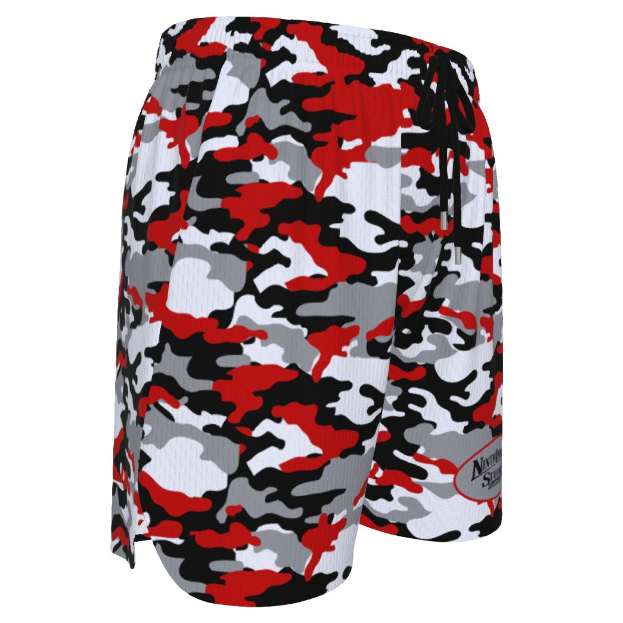 Ninth Inning Studio Red/Black Camo Men's Baseball Shorts