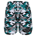 Ninth Inning Studio Teal/Black Camo Men's Baseball Shorts