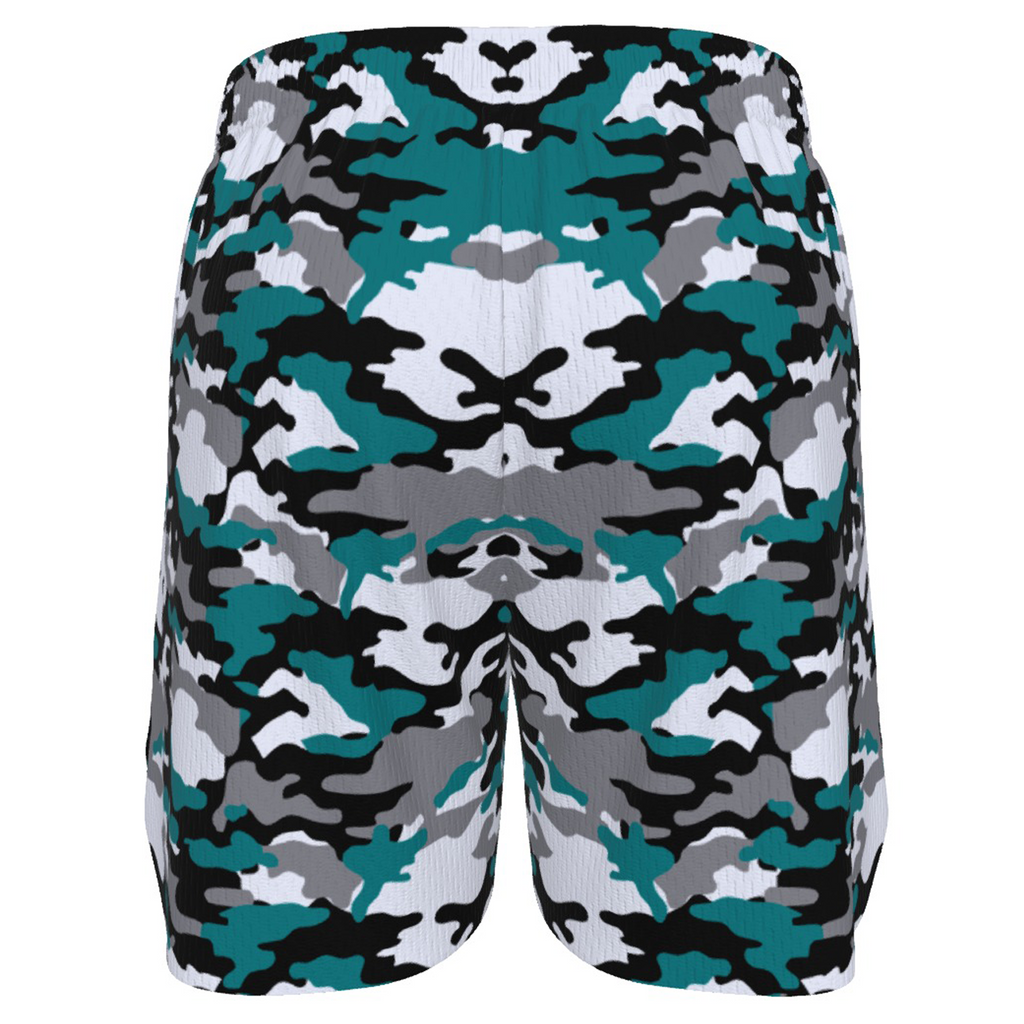 Ninth Inning Studio Teal/Black Camo Men's Baseball Shorts