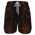 Ninth Inning Studio Black/Orange Marble Men's Baseball Shorts