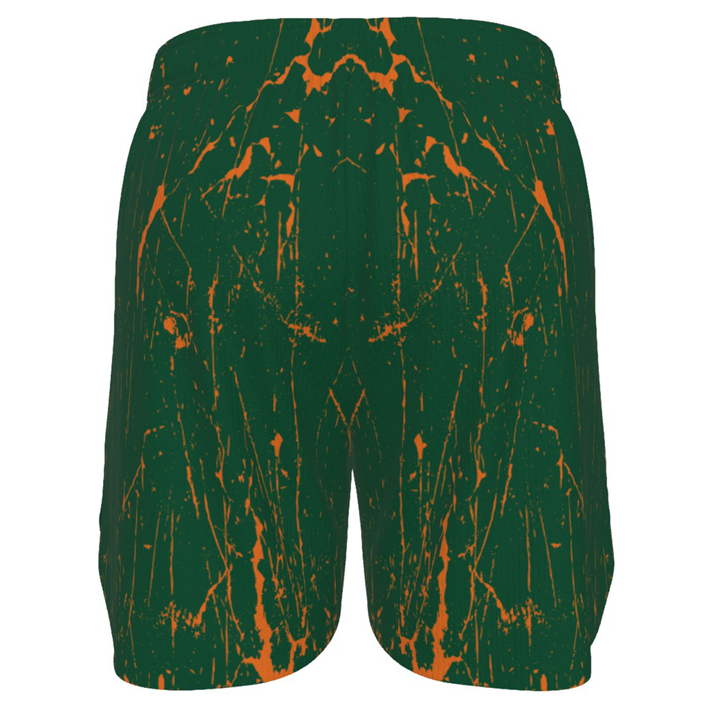 Ninth Inning Studio Marble Green/Orange Men's Baseball Shorts