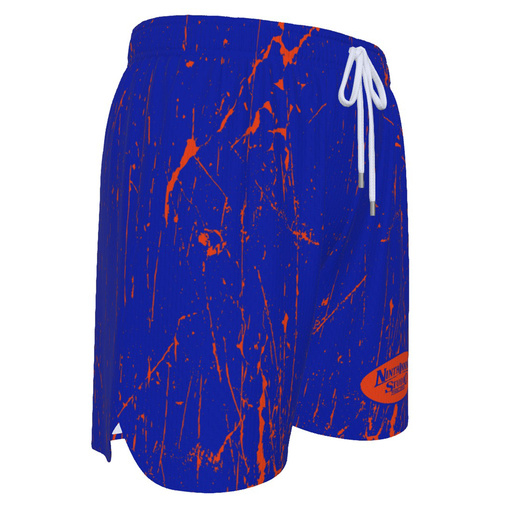 Ninth Inning Studio Marble Blue/Orange Men's Baseball Shorts