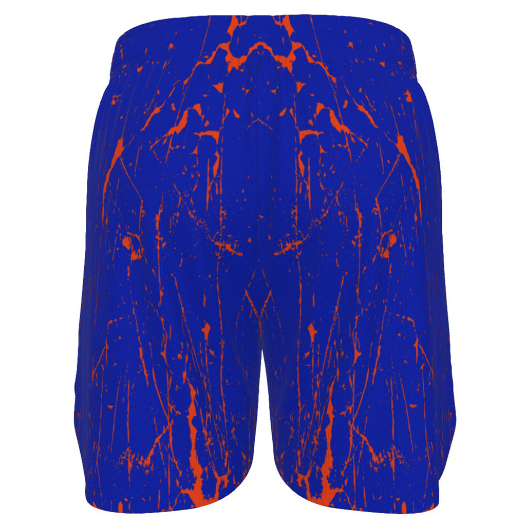 Ninth Inning Studio Marble Blue/Orange Men's Baseball Shorts