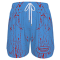Ninth Inning Studio Lt Blue/Red Marble Men's Baseball Shorts