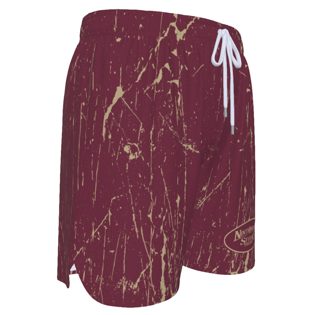 Ninth Inning Studio Marble Garnet/Gold Men's Baseball Shorts