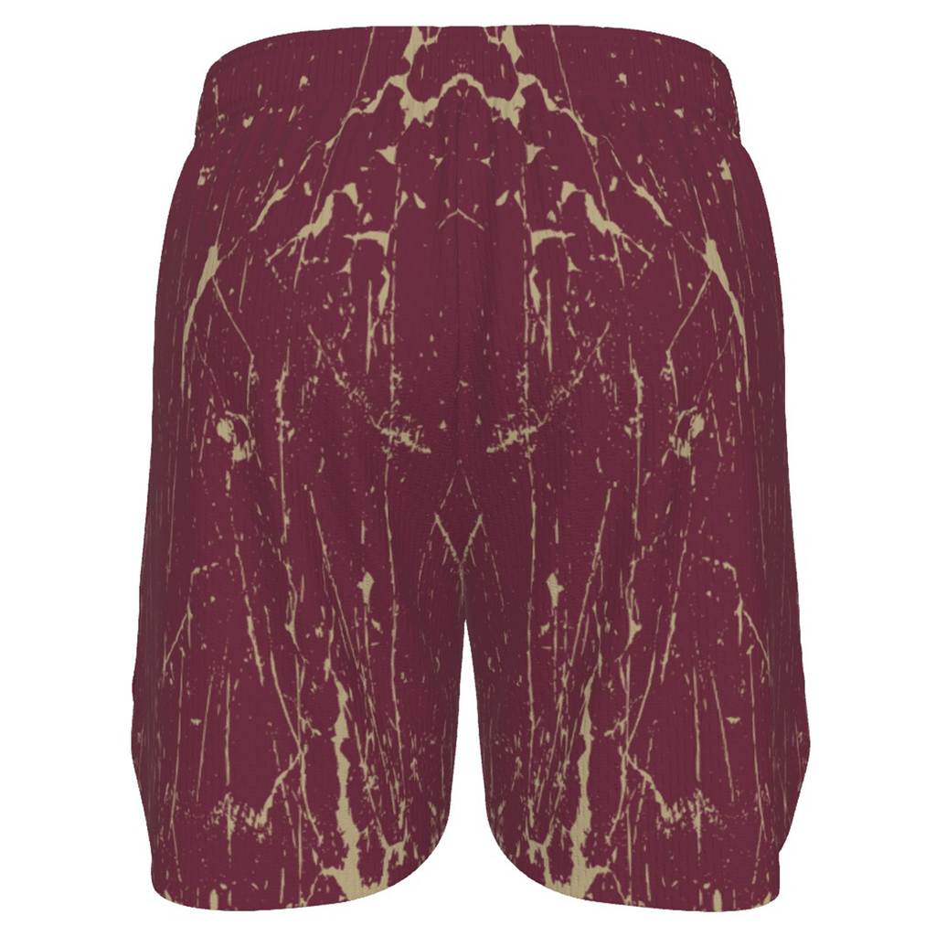 Ninth Inning Studio Marble Garnet/Gold Men's Baseball Shorts