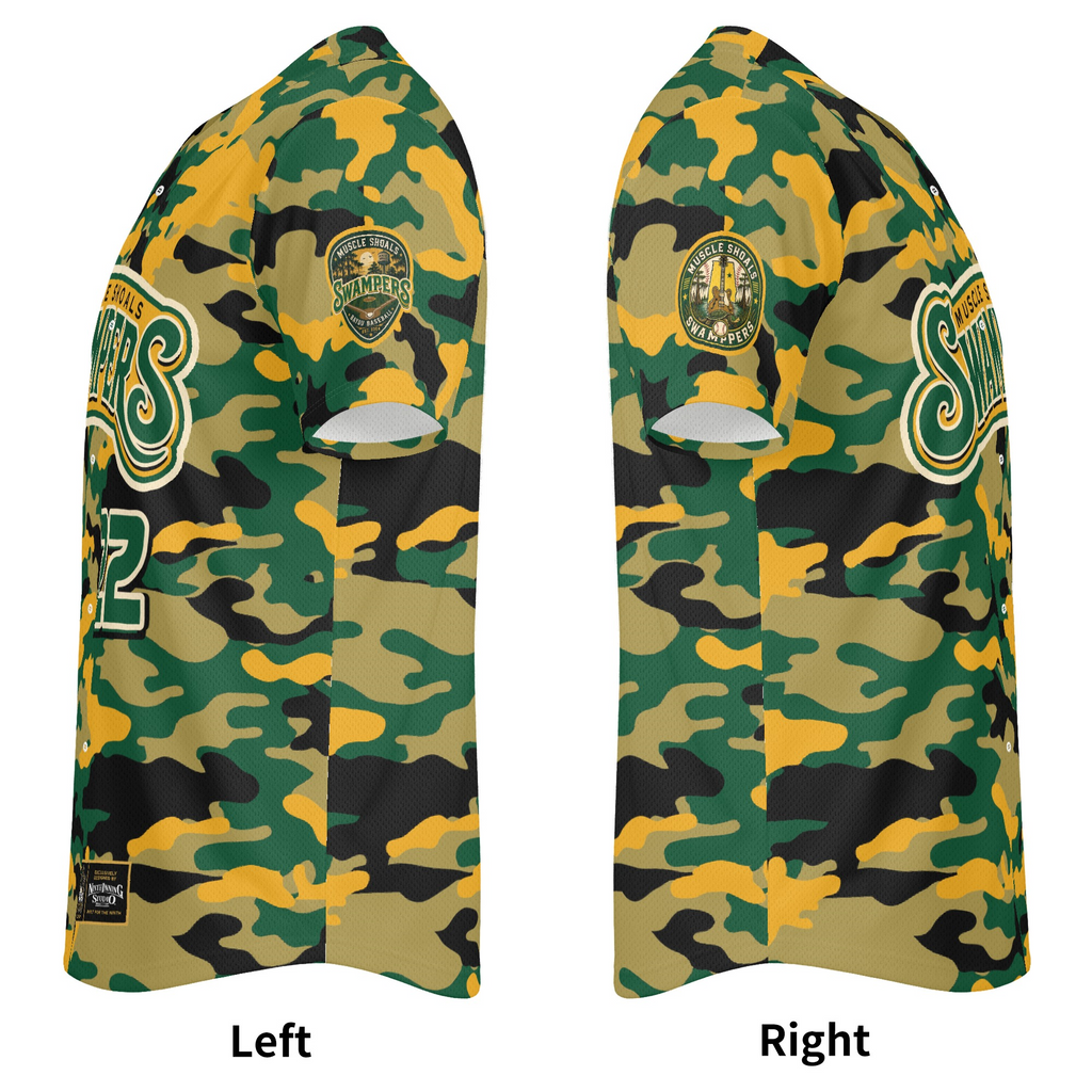 Ninth Inning Studio Muscle Shoals Swampers Alternate Camo Baseball Jersey