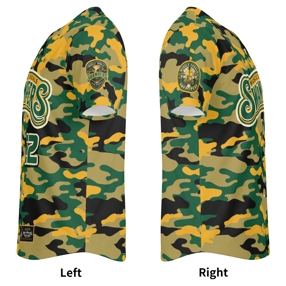 Ninth Inning Studio Muscle Shoals Swampers Alternate Camo Baseball Jersey