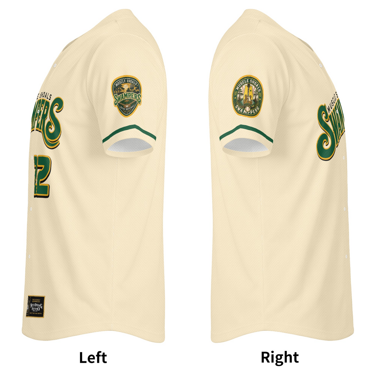 Ninth Inning Studio Muscle Shoals Swampers Home Cream Baseball Jersey