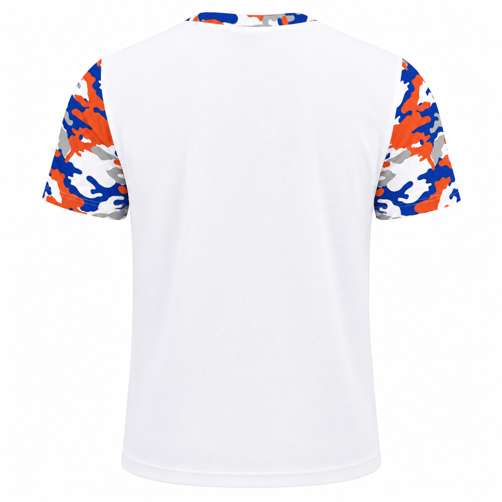 Ninth Inning Studio Blue/Orange Camo Men's Premium Mesh Performance Tee