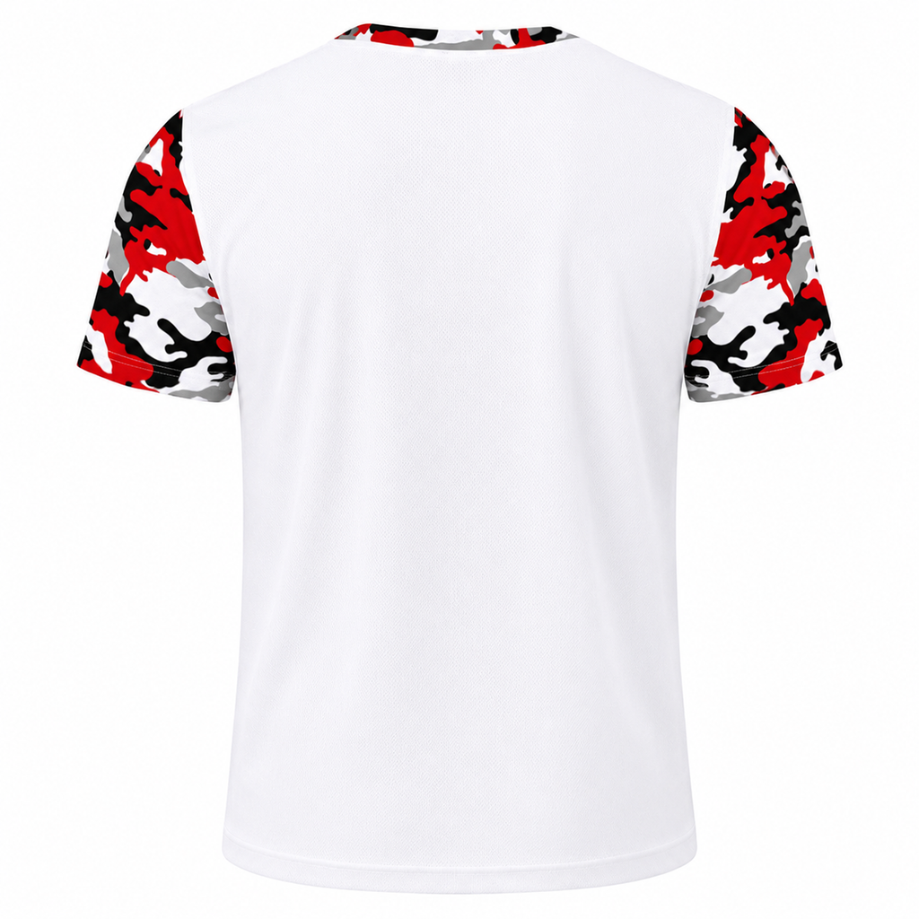 Ninth Inning Studio Red/Black camo Men's Premium Mesh Performance Tee