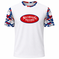 Ninth Inning Studio Red/Blue Camo Men's Premium Mesh Performance Tee