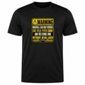 Ninth Inning Studio Warning: Baseball Dad Men’s Milk-Silk Stretch Tee