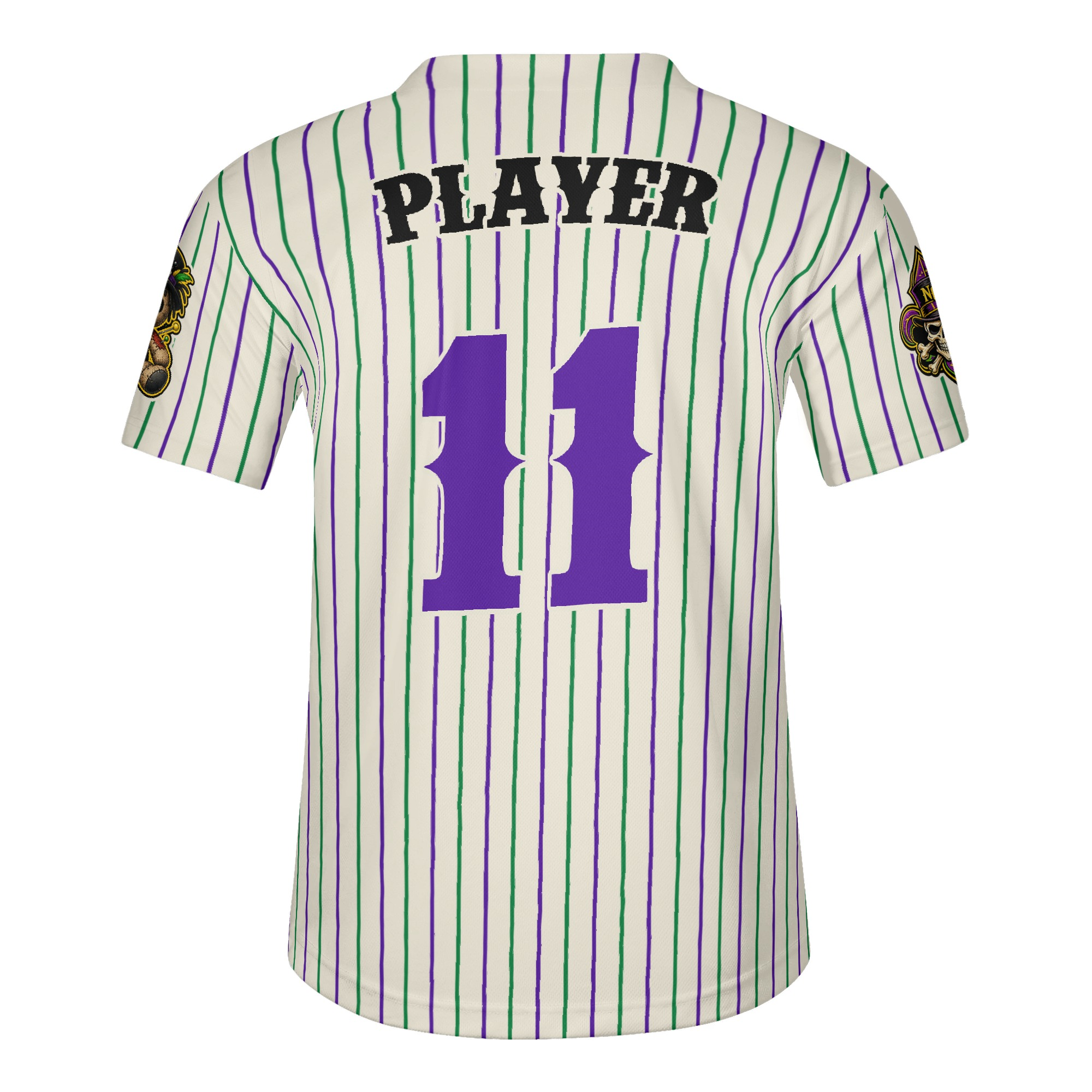 Ninth Inning Studio New Orleans Voodoo Home Pinstripes Baseball Jersey