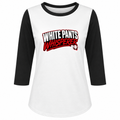 Ninth Inning Studio White Pants Whisperer Women's 1/2 Sleeve Tee-Red/Blonde