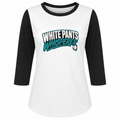 Ninth Inning Studio White Pants Whisperer Women's 1/2 Sleeve Tee-Teal/Brunette