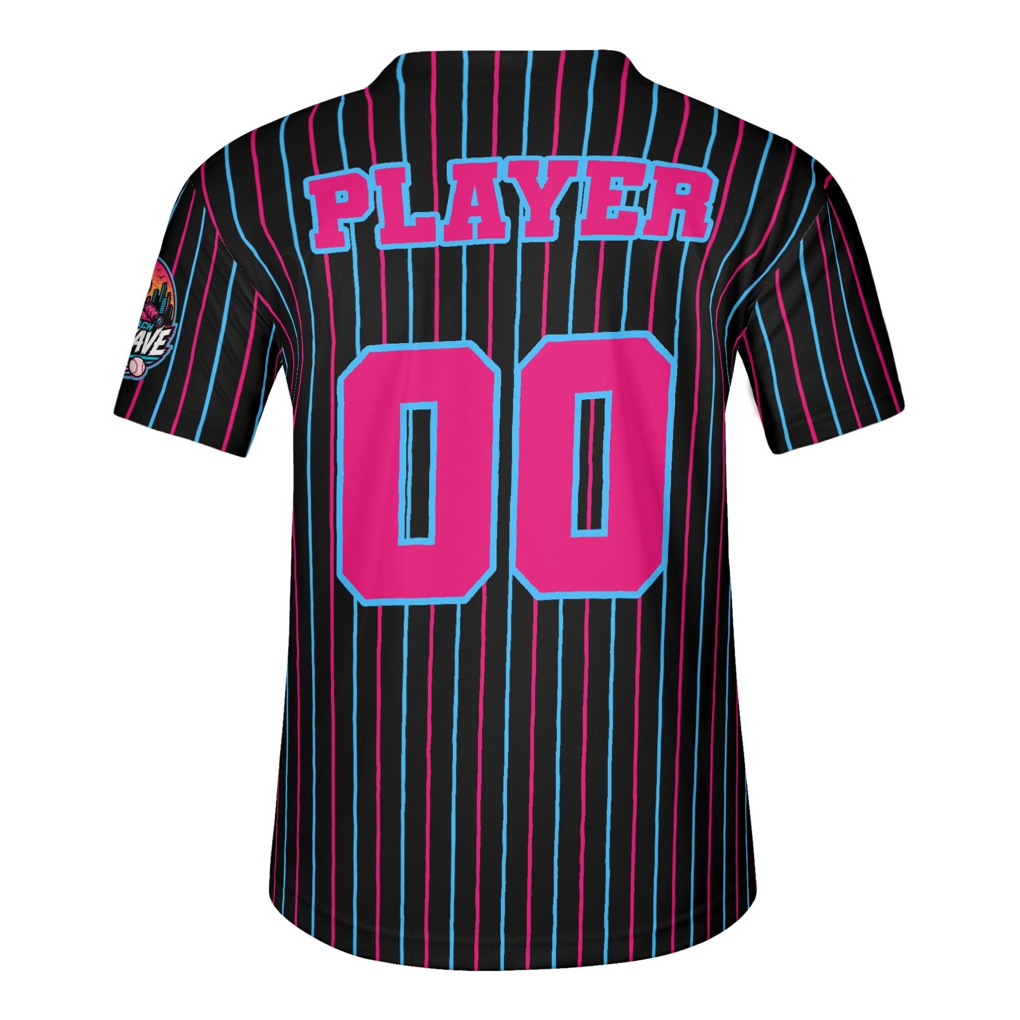 Ninth Inning Studio South Beach Pinstripes Alternate Baseball Jersey