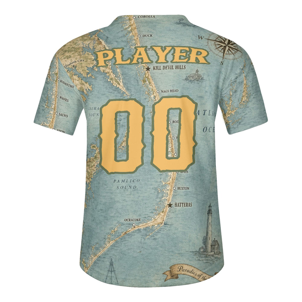 Ninth Inning Studio Outer Banks Pogues Mascot Logo Baseball Jersey