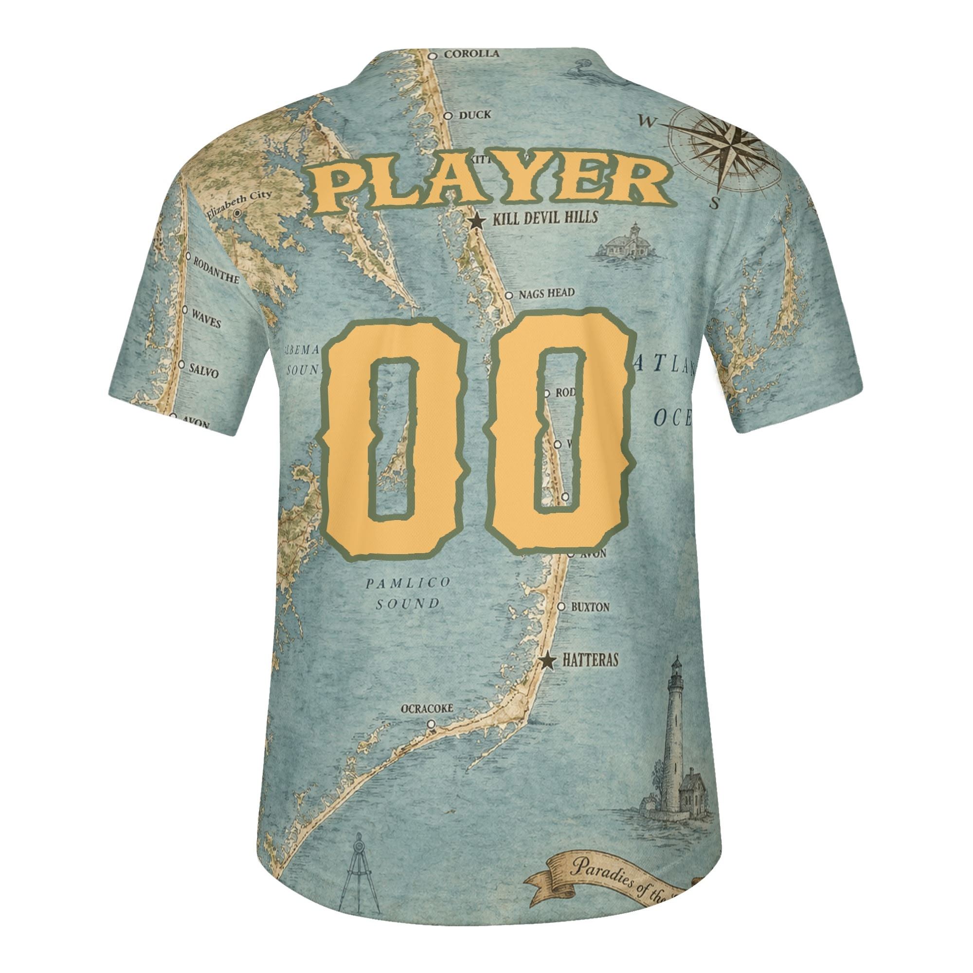 Ninth Inning Studio Outer Banks Pogues Mascot Logo Baseball Jersey