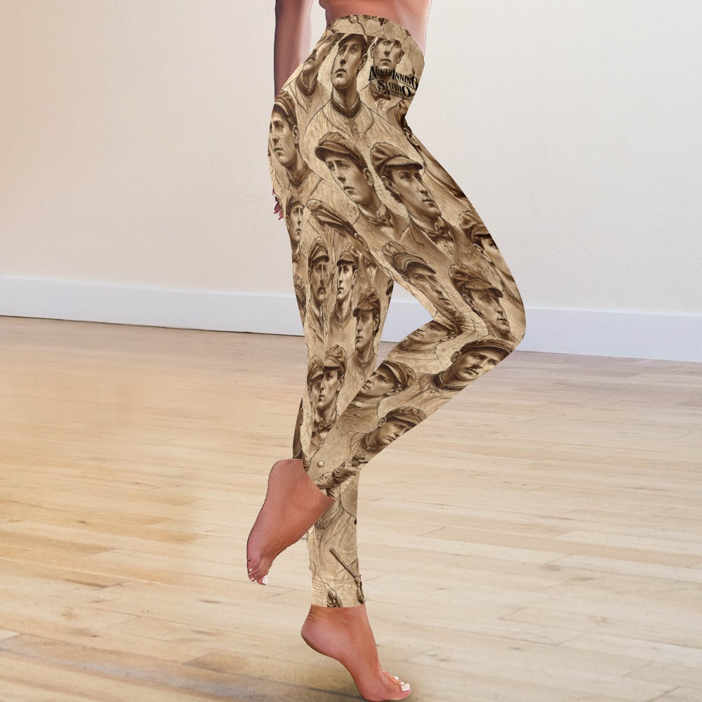 Vintage Players All-Over Low-Rise Leggings