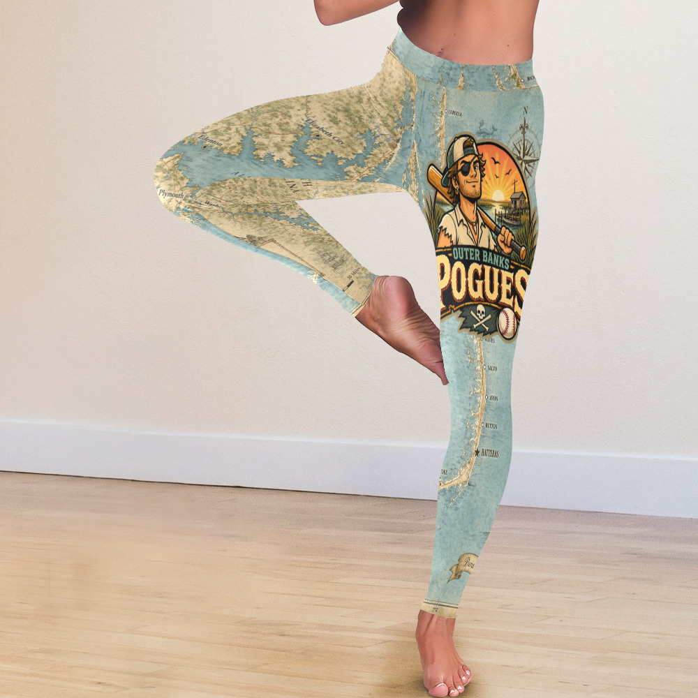 Ninth Inning Studio Women's OBX Pogues Low-Rise Leggings