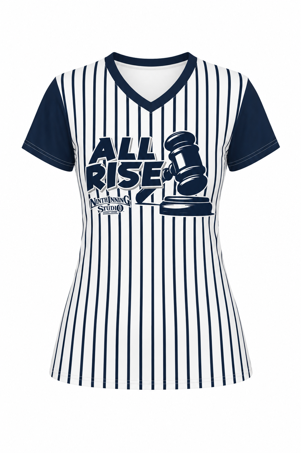 Ninth Inning Studio All Rise Women's V-Neck Tee