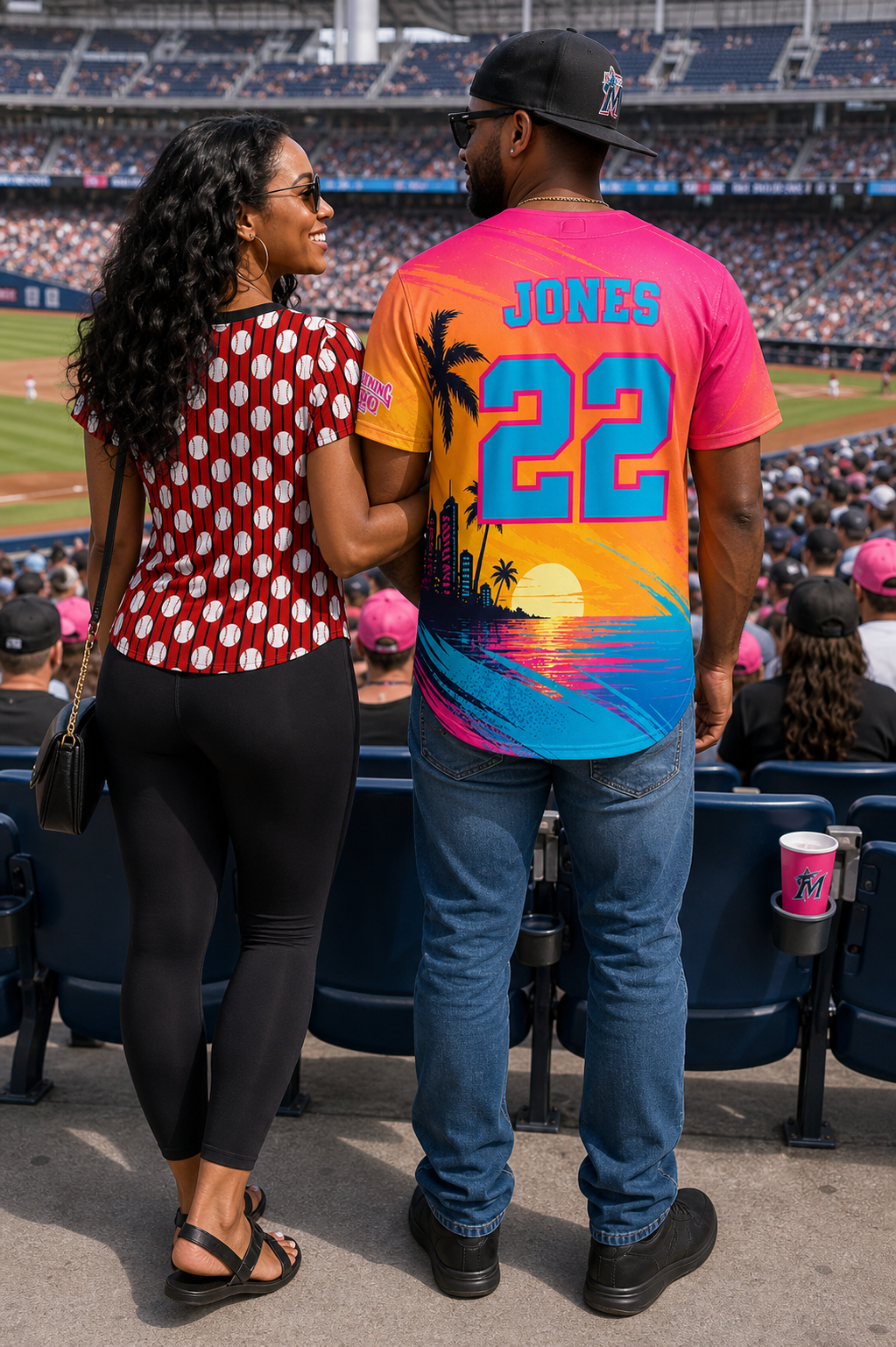 Ninth Inning Studio South Beach Heatwave Baseball Jersey