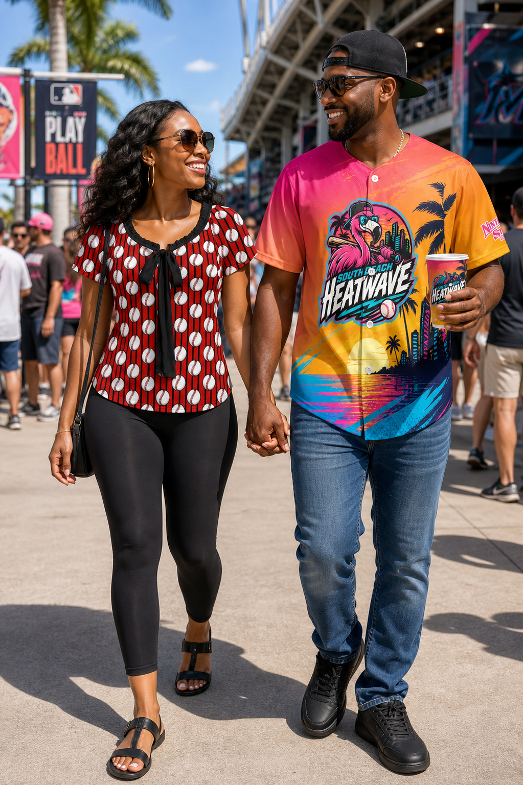 Ninth Inning Studio South Beach Heatwave Baseball Jersey
