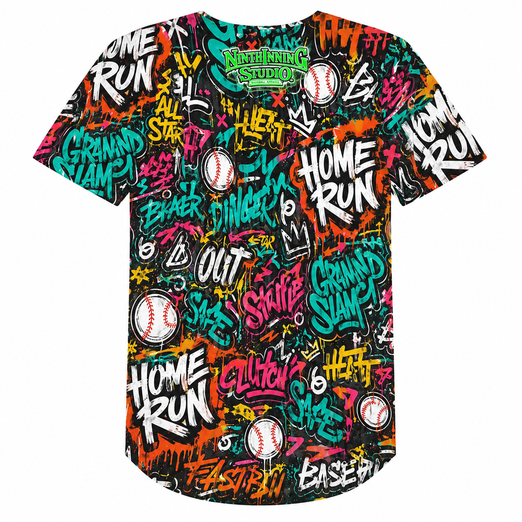 Ninth Inning Studio Baseball Mom Square-Neck Tee