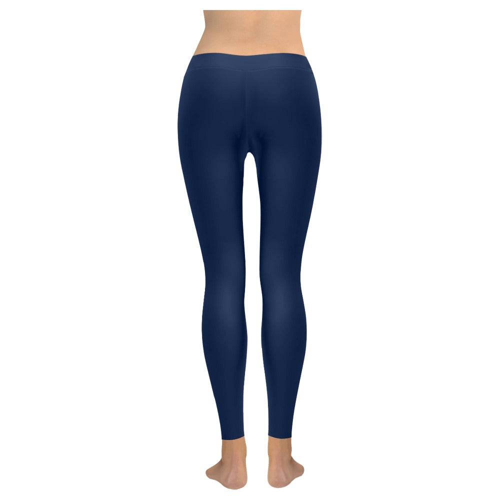 Ninth Inning Studio Women's Low-Rise Leggings-Navy