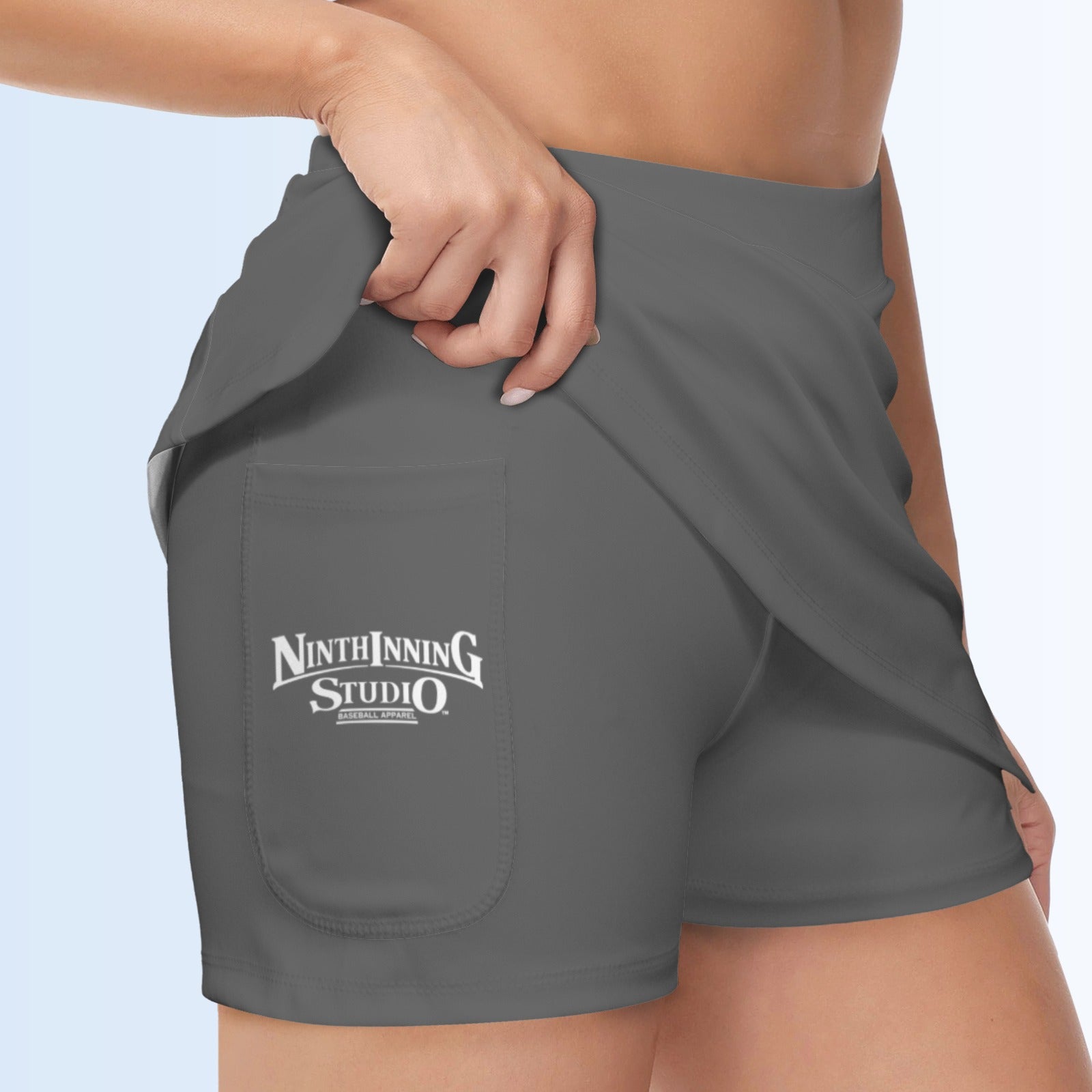 Ninth Inning Studio Women's Skort-Charcoal