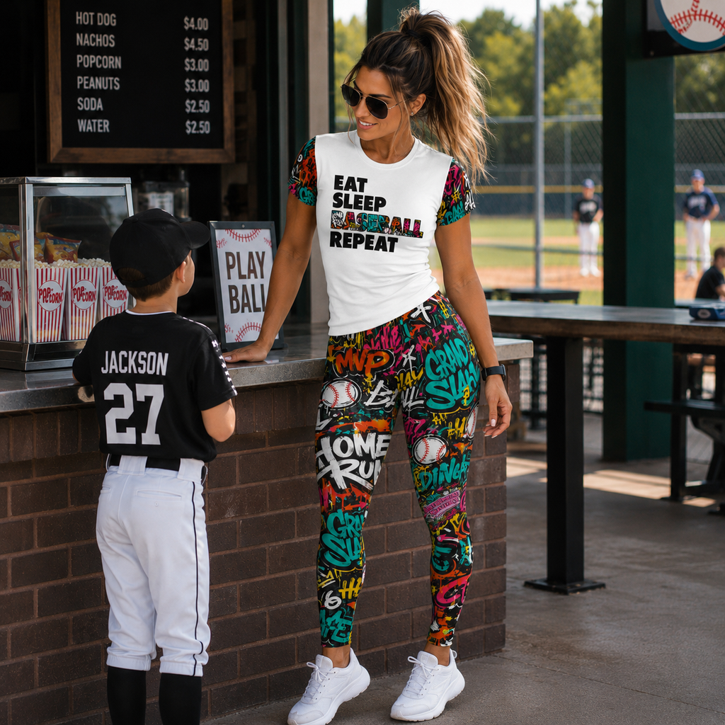 Ninth Inning Studio Women's Graffiti High-Waist Leggings