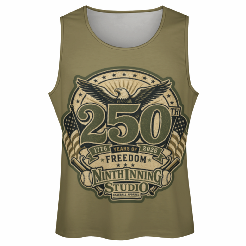 Ninth Inning Studio 250th Anniversary Men's Tank - Olive