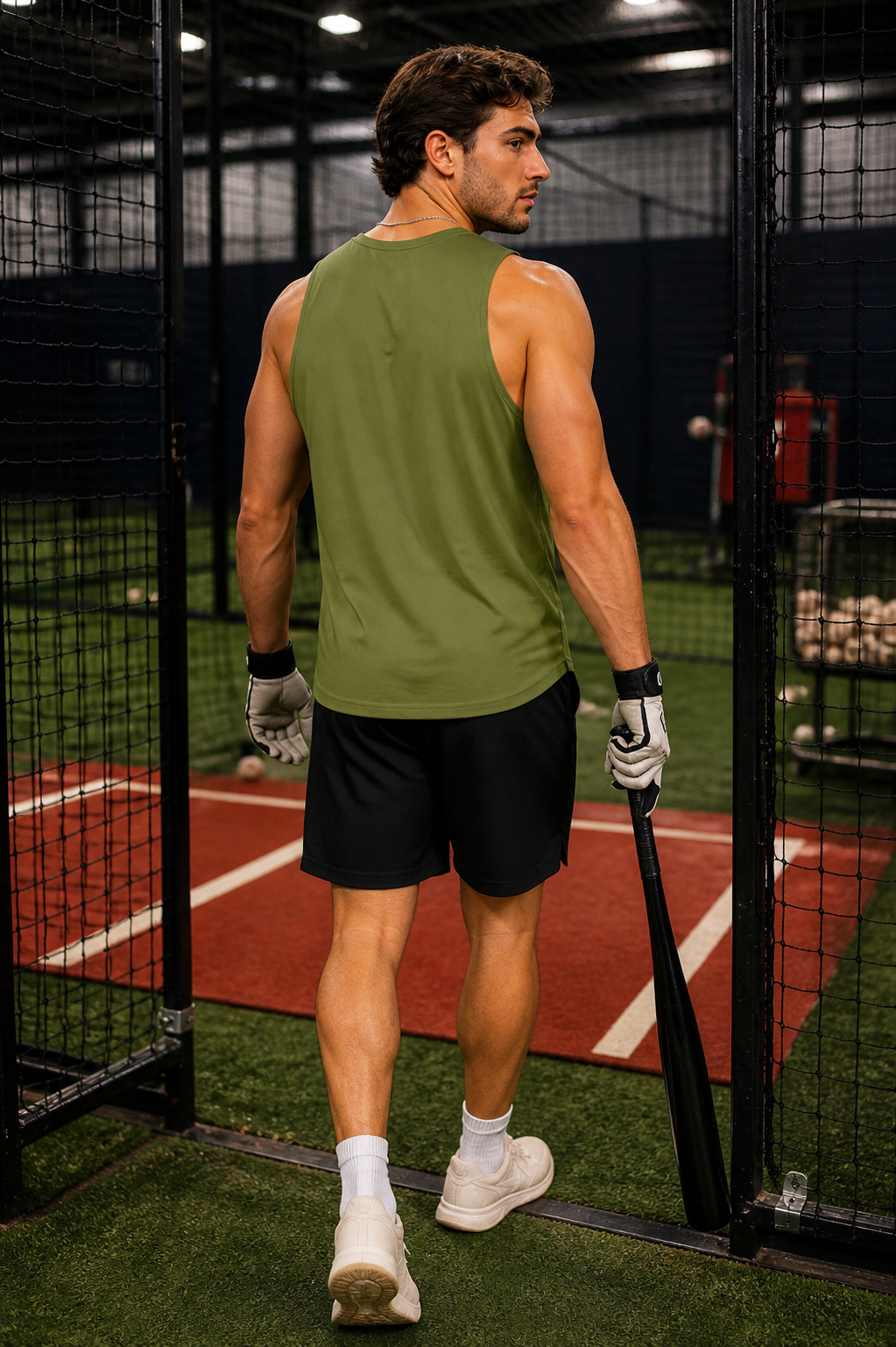 Ninth Inning Studio 250th Anniversary Men's Tank - Olive