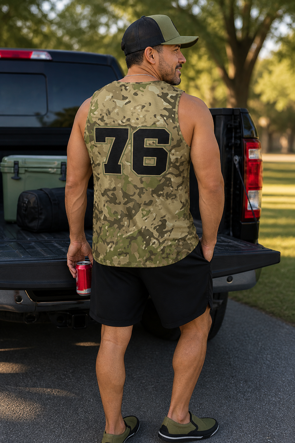 Ninth Inning Studio Men's 250th Anniversary 76 Tank - Sand/OCP Camo