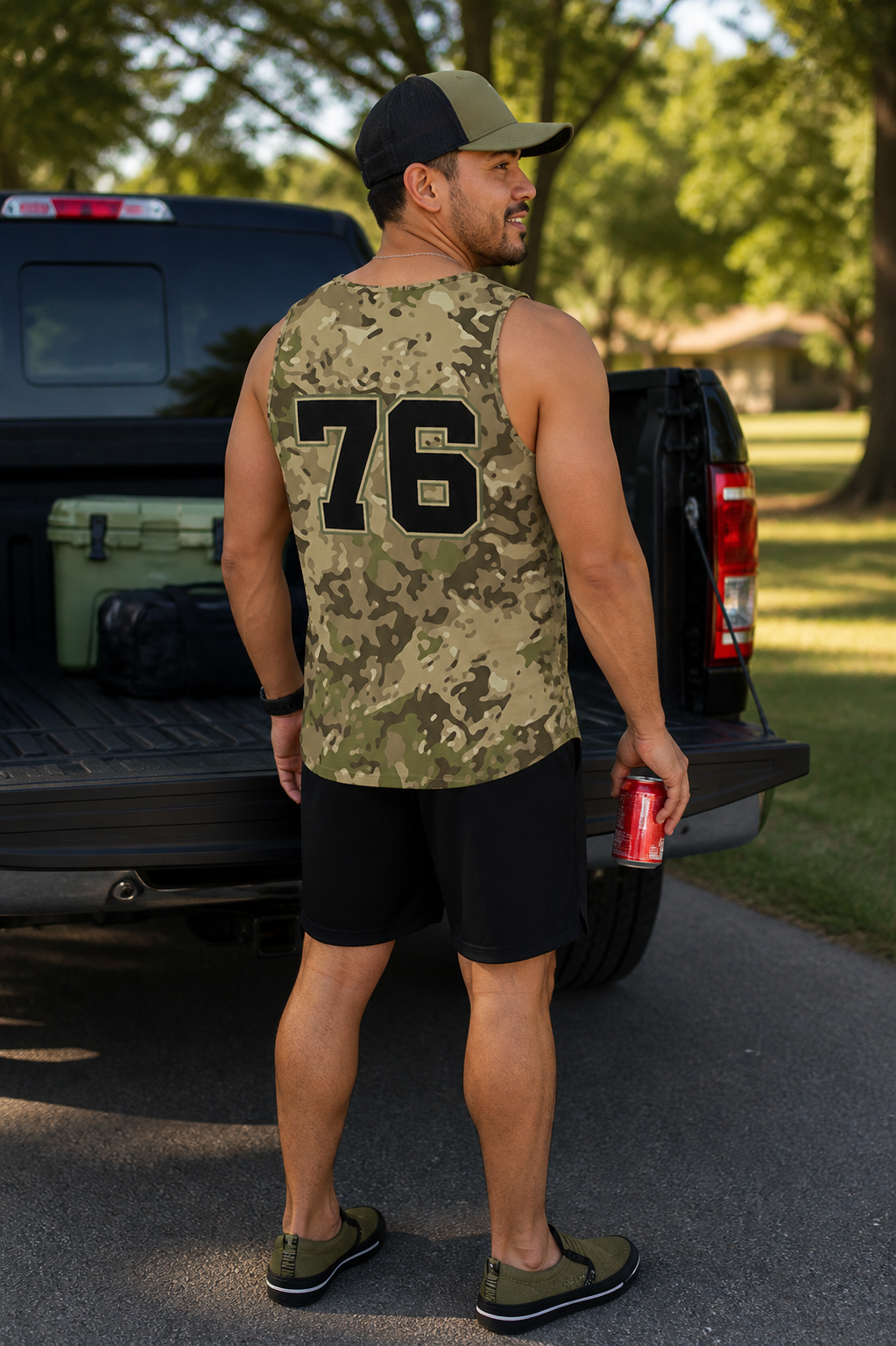 Ninth Inning Studio Men's 250th Anniversary 76 Tank - Sand/OCP Camo