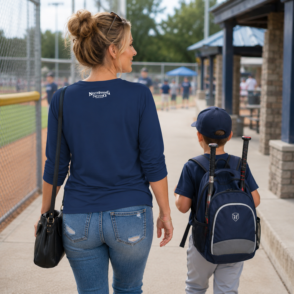 Ninth Inning Studio Play Ball Women's 1/2 Sleeve Tee